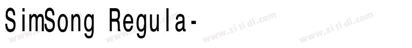 SimSong Regula字体转换